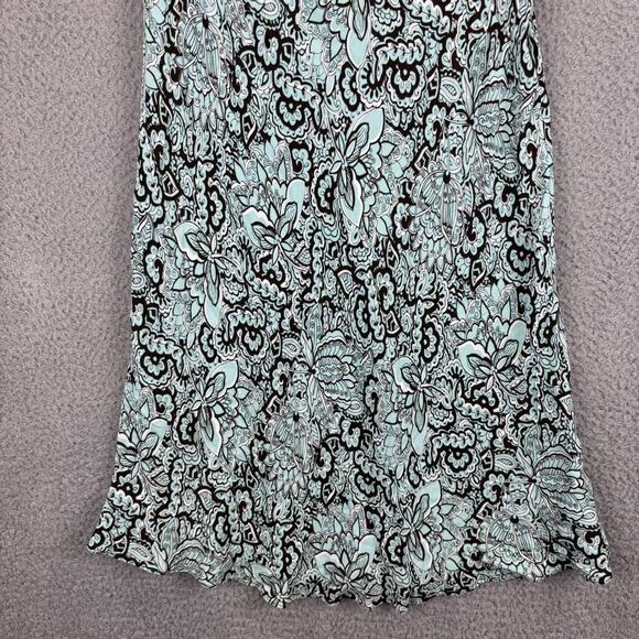 Y2k Dress Sz 4 Paisley Coquette Feminine Dainty Floral Empire Waist Loralei VTG - Picture 3 of 12